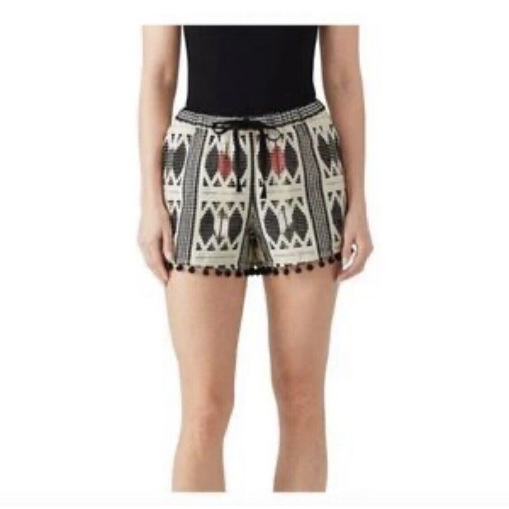 Saylor Abstract Nylah Cotton Shorts Size Womens Medium Multi Color‎